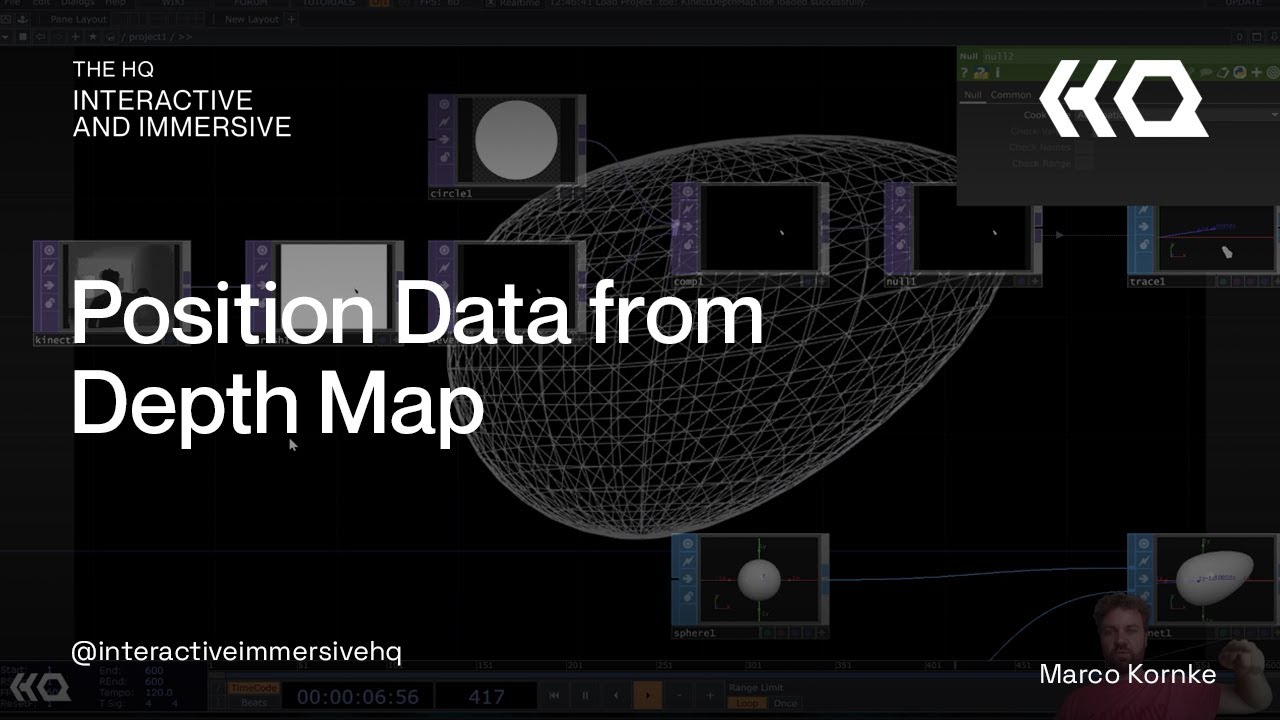 Position Data from Depth Map - TouchDesigner Tutorial 163