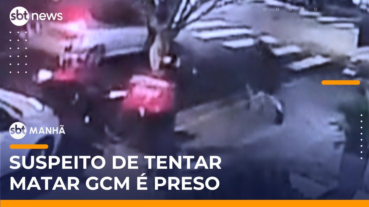 Suspeito de tentar matar guarda civil &eacute; preso em SP | #SBTManh&atilde;