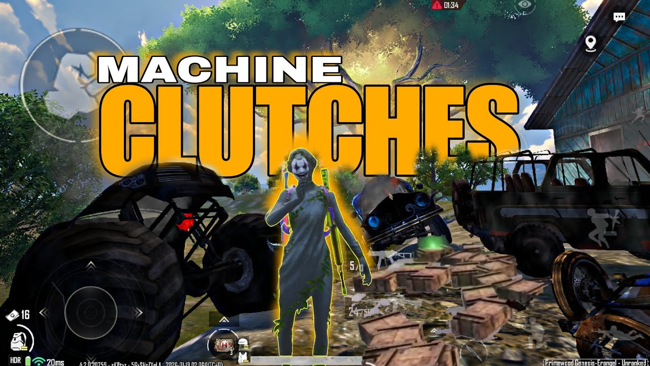 CLUTCHES MACHINE CLUTCHES | Instance Clutches | ik pubg gameplay