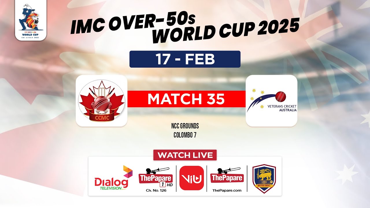 Canada vs Australia - IMC Over-50s World Cup 2025