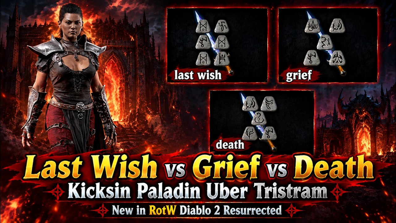Last Wish vs Grief vs Death Kicksin | Which Weapon Is Best for Uber Tristram? | D2R RotW