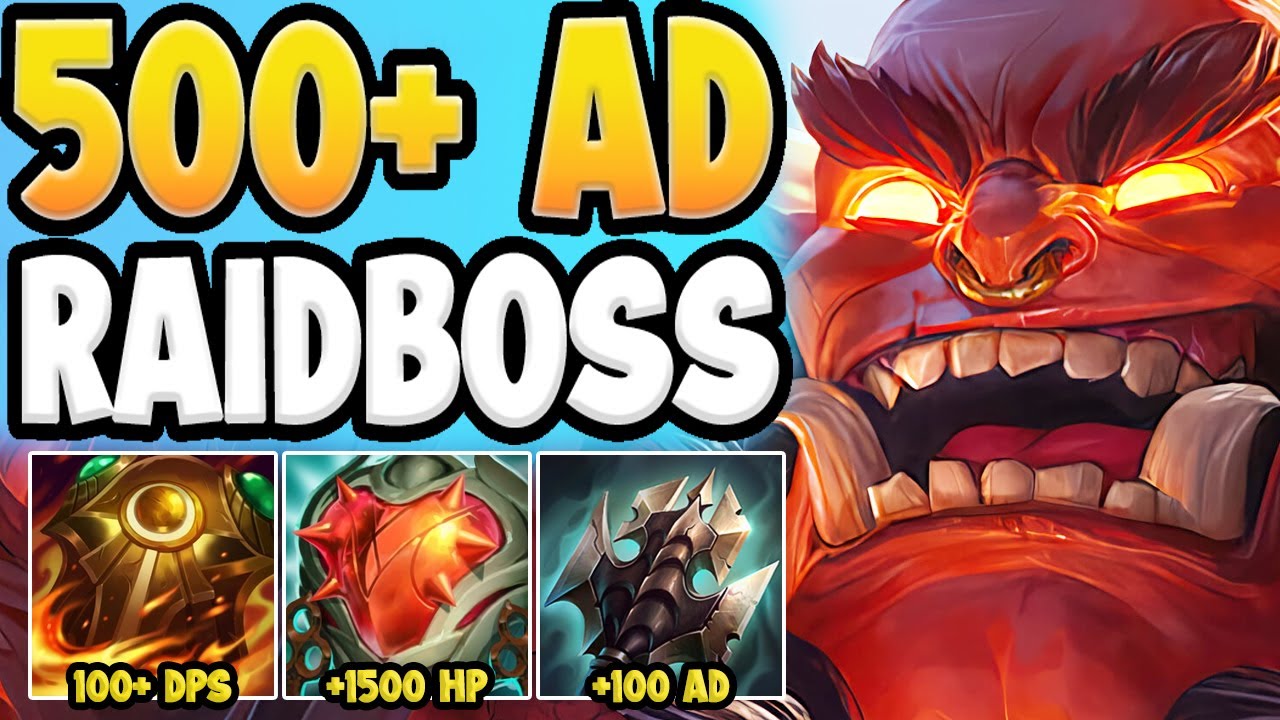 Top Lane's HIGHEST DAMAGE Champ Is Actually A Tank?! This 500 AD Raidboss Mundo Can't Be Stopped!