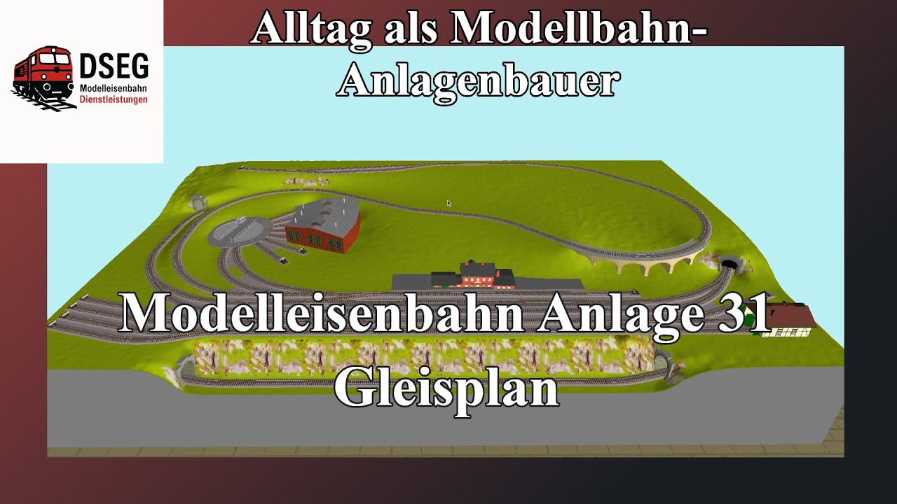 Modelleisenbahnanlage 31 Spur TT Teil 2 Gleisplan 2,20m x 1,30 m