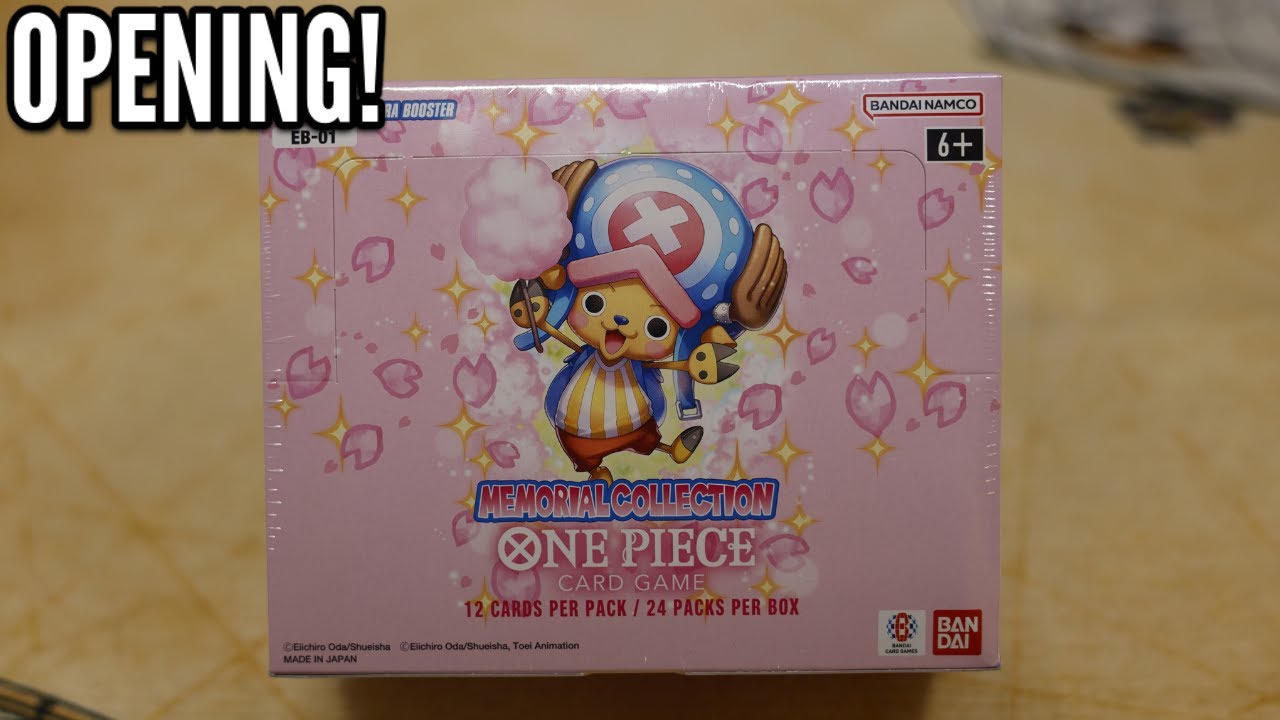 OPENING A CHOPPER BOOSTER BOX! ONE PIECE TCG EB-01