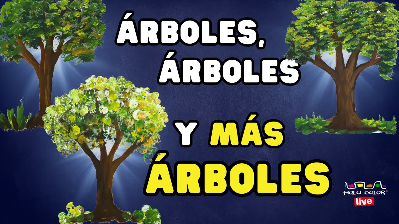 🌳🌴 ÁRBOLES: 5 diferentes técnicas para hacerlos - Hola Color LIVE