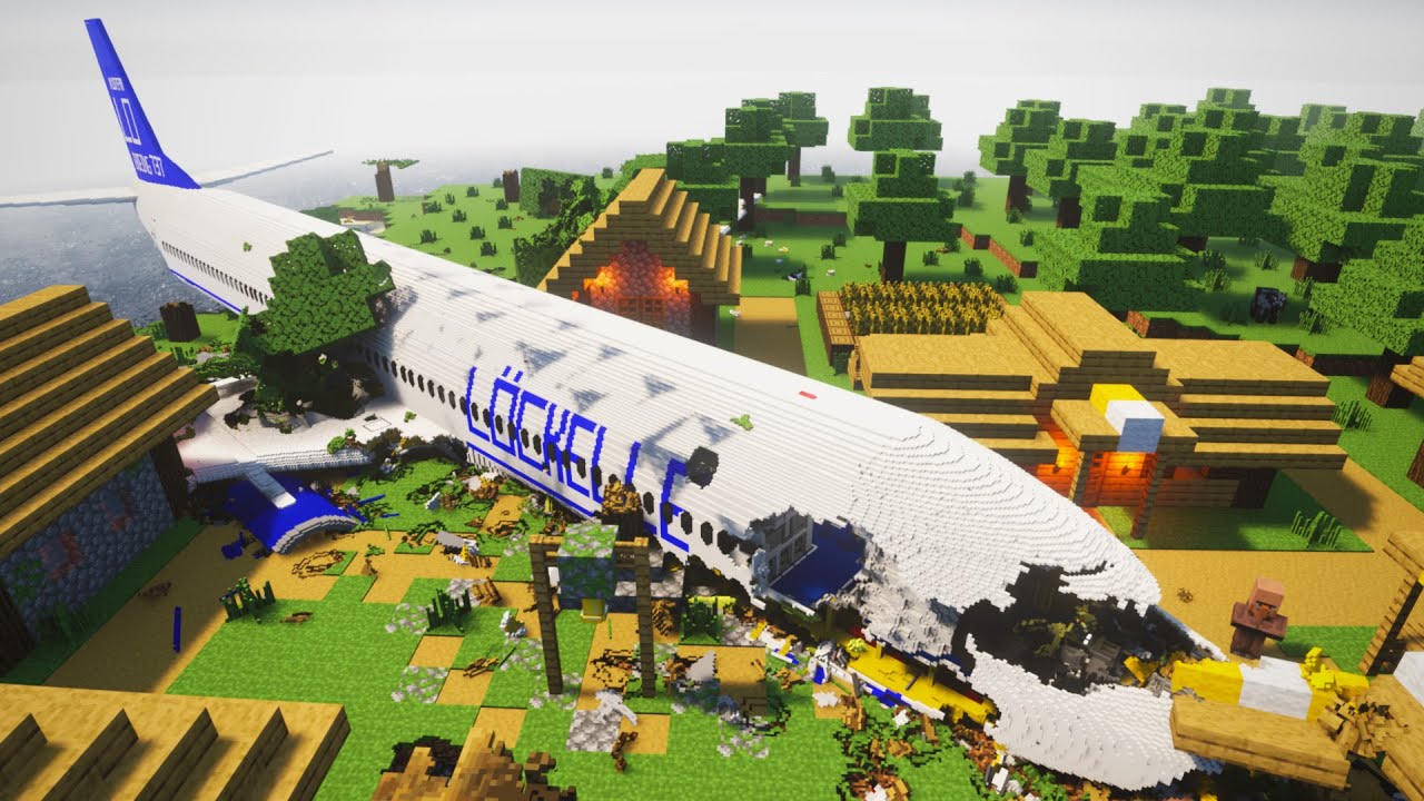 Realistic Minecraft Plane Crashes #1 | Teardown