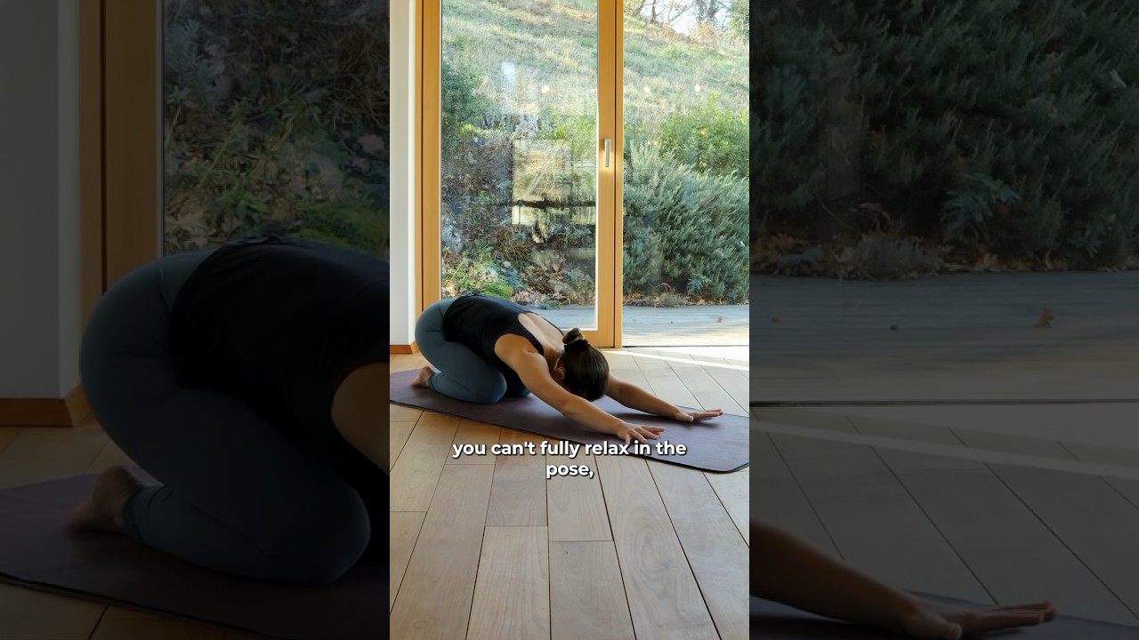 Tips to actually relax in childs pose #yogatips
