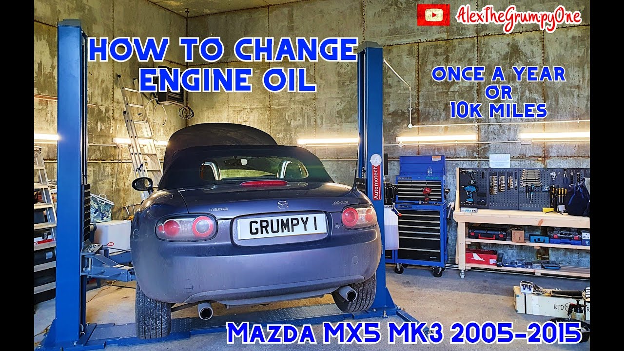Обслуживание двигателя Mazda MX5 mk3 2005-2015. Как заменить масло и масляный фильтр на моей машине.