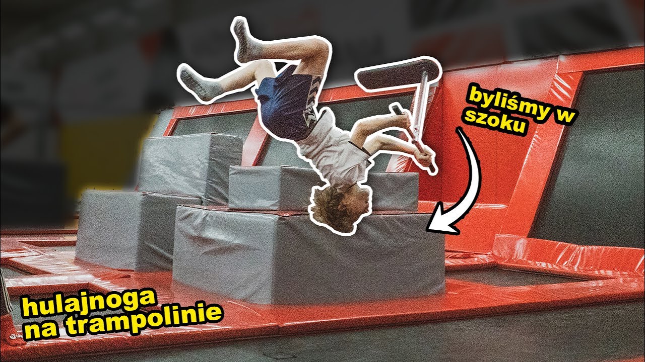Zrobił salto z HULAJNOGĄ na TRAMPOLINIE 😱