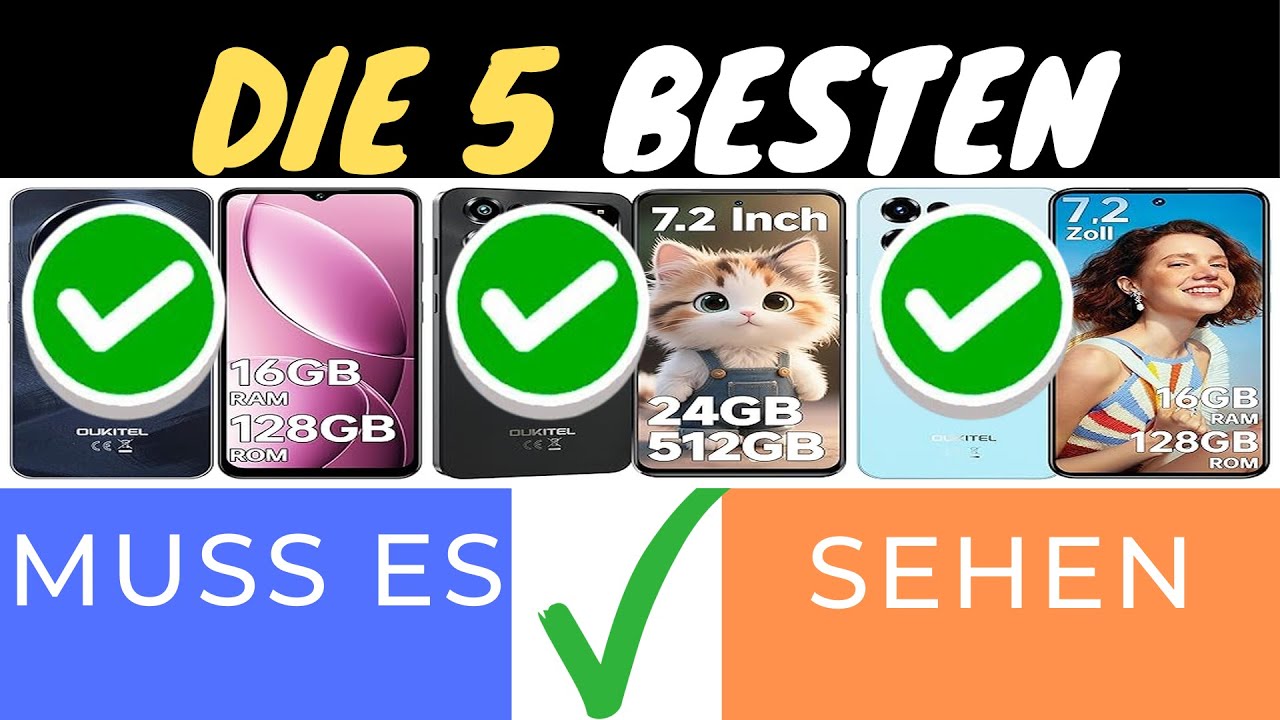 DIE 3 BESTEN SMARTPHONES 2025 MIT 1TB SPEICHER & TOP-KAMERA 📱✨