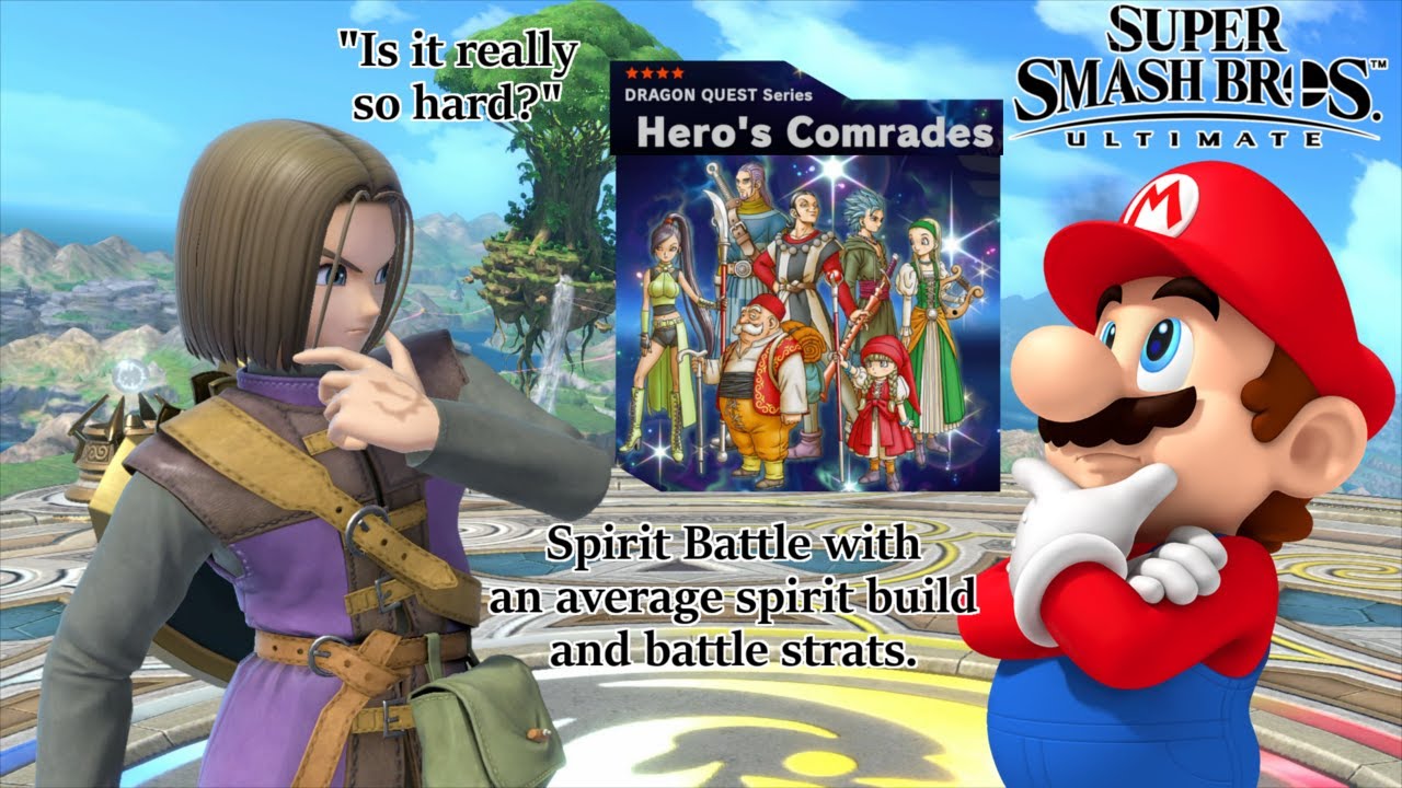 How Hard is the Hero's Comrades Spirit Battle In Smash Ultimate with Normal Builds/Strats