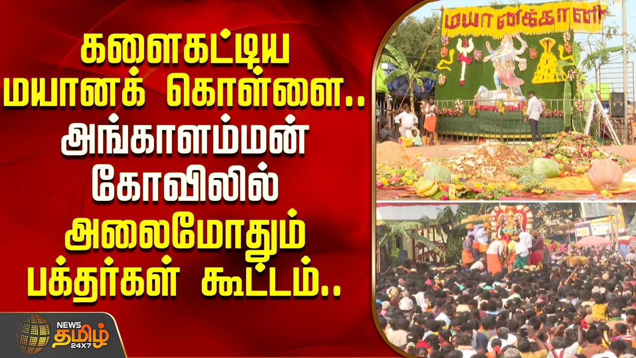 களைகட்டிய மயானக் கொள்ளை.. அங்காளம்மன் கோவிலில் அலைமோதும் பக்தர்கள் கூட்டம்.. | Mayanakollai Festival