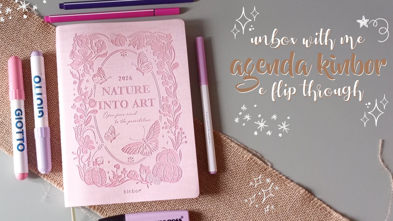 Kinbor 2026 agenda giornaliera: unboxing e flip through