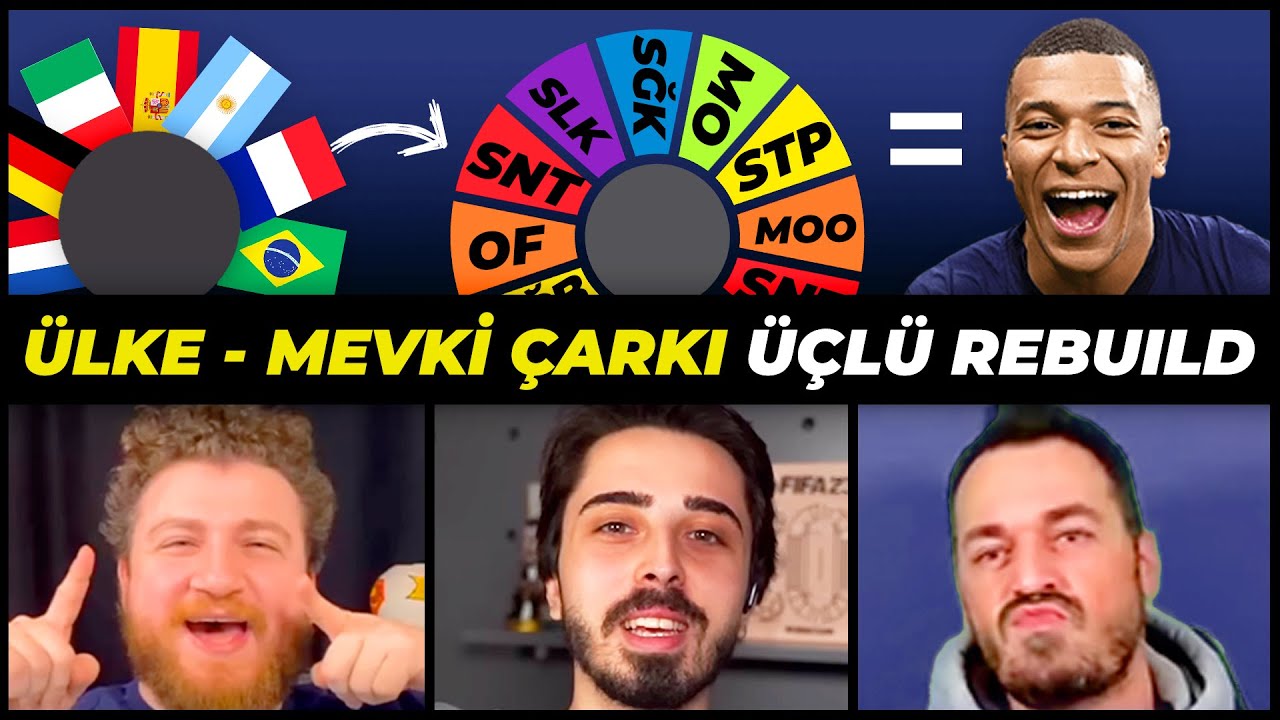 ÖNCE ÜLKE SONRA MEVKİ ÇARKI! // FIFA 23 ÜÇLÜ REBUILD // KARİYER MODU @UKarakullukcu @OnurOnline