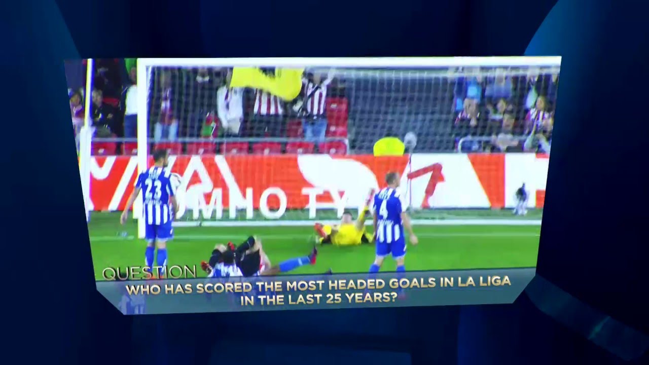 Question: Who has scored the most headed goals in la Liga BBVA in the last 25 years?