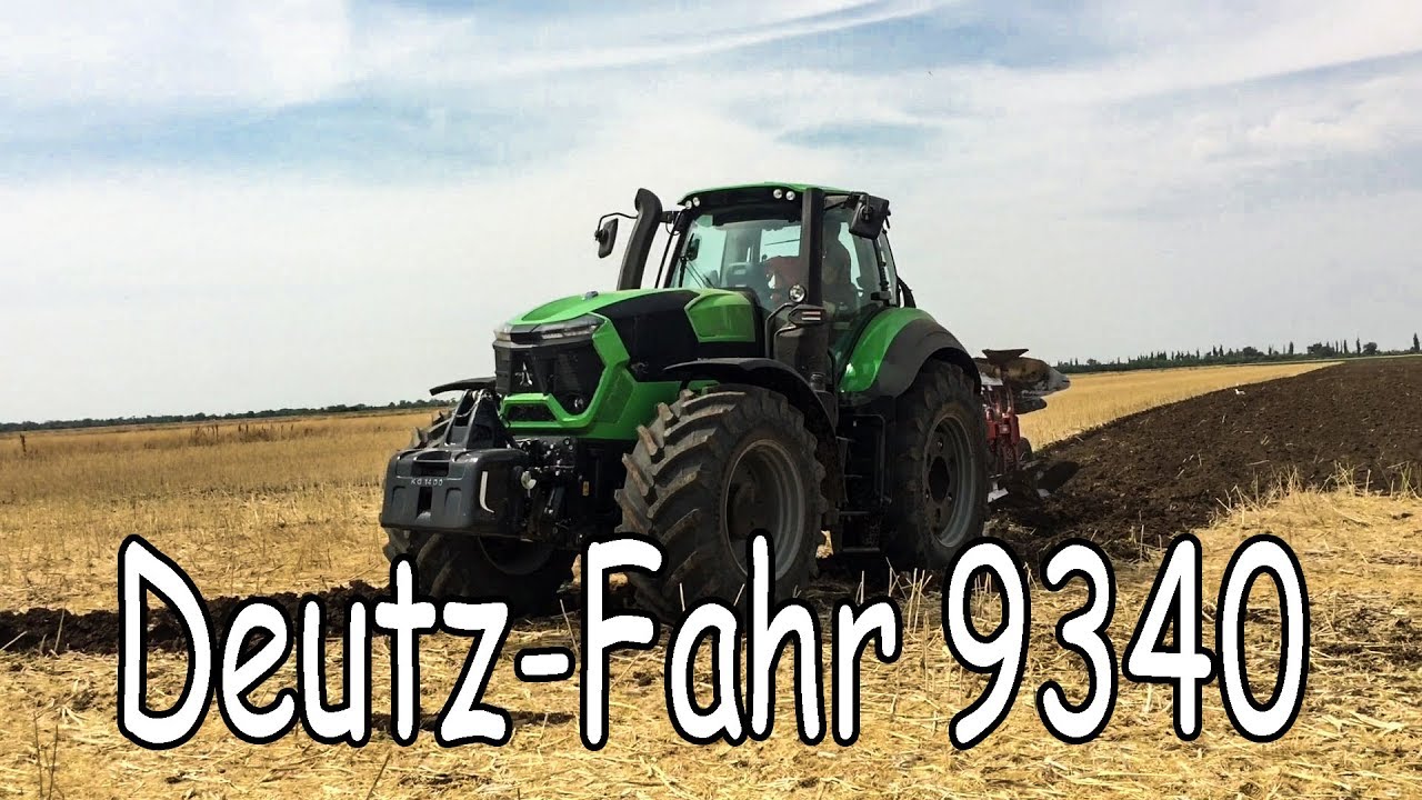 Deutz-Fahr 9340 Пахота после рапса