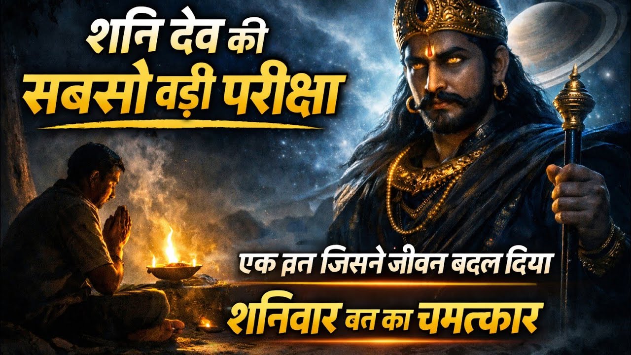 शनि देव की सबसे बड़ी परीक्षा एक व्रत जिसने जीवन बदल दिया शनिवार व्रत का चमत्कार 🙏🔥 | Shanidev katha