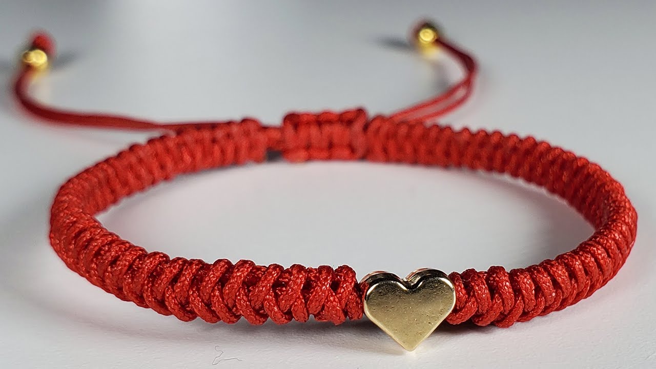 DIY Pulsera Con Hilo Chino y Dije Fácil y Rápida ❤️ | Macrame | Pulseras de Moda ✔️