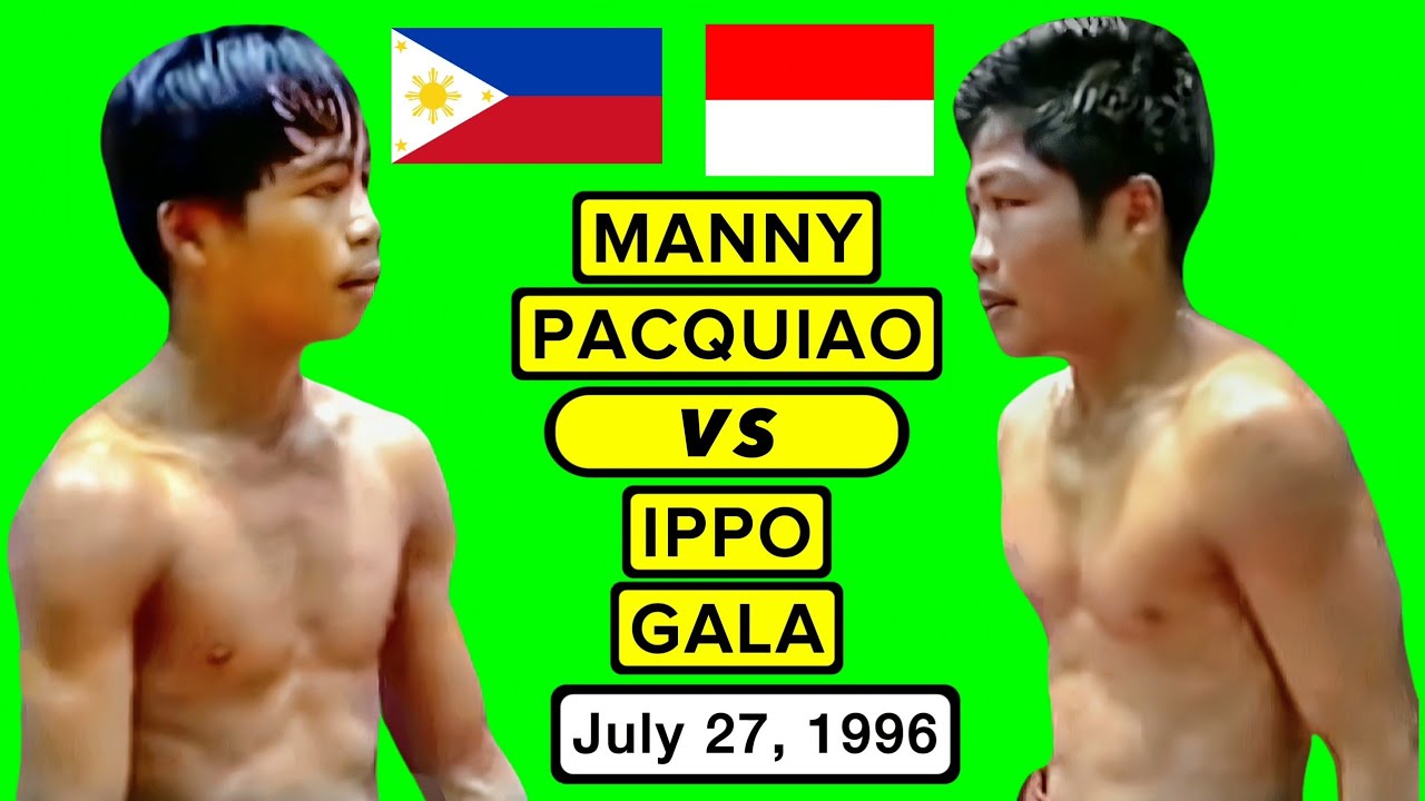 (16) | Manny Pacquiao 🇵🇭 VS 🇮🇩 Ippo Gala | July 27, 1996 | BLOW BY BLOW | Upscaled 1080P