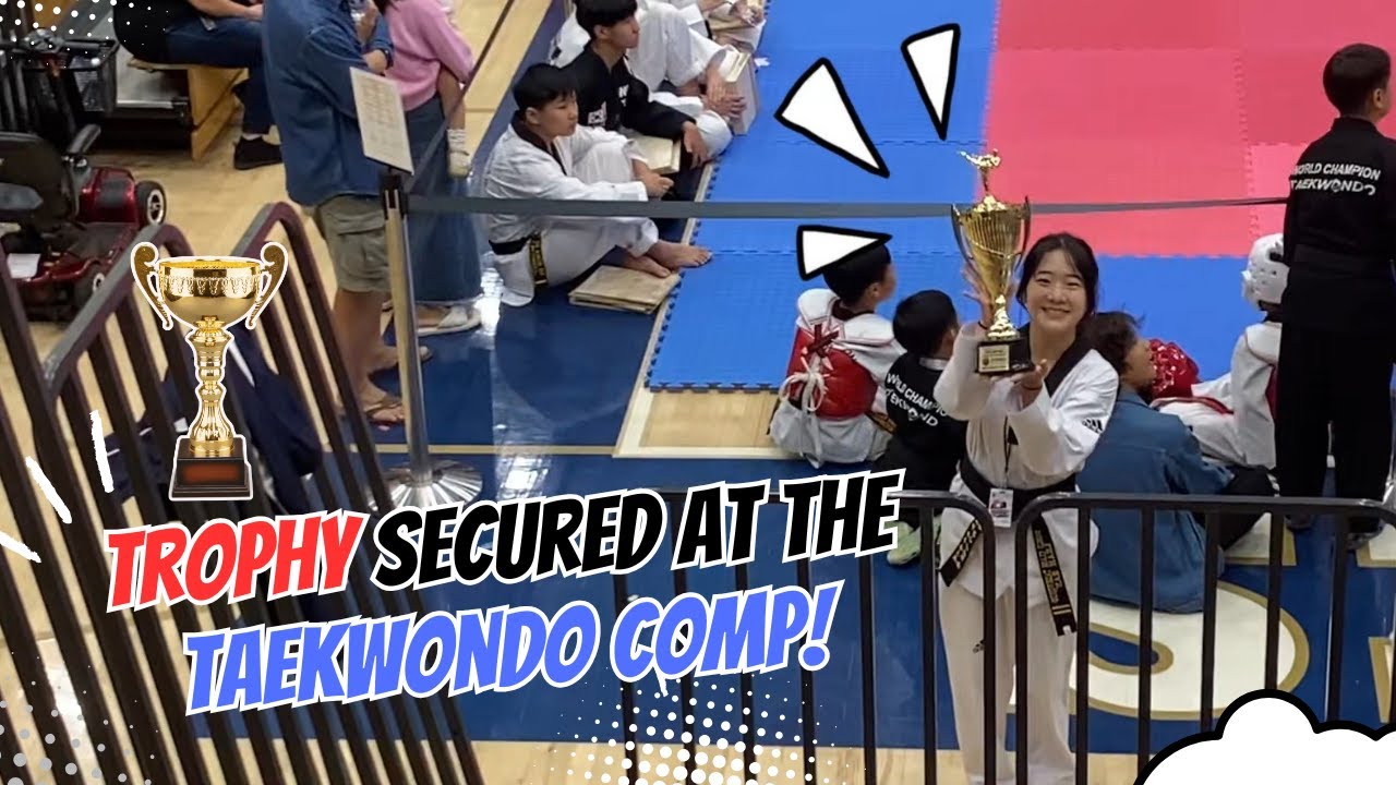 Kicked my way to a trophy! 🥋🏆 #teen #미국고등학교 #korean