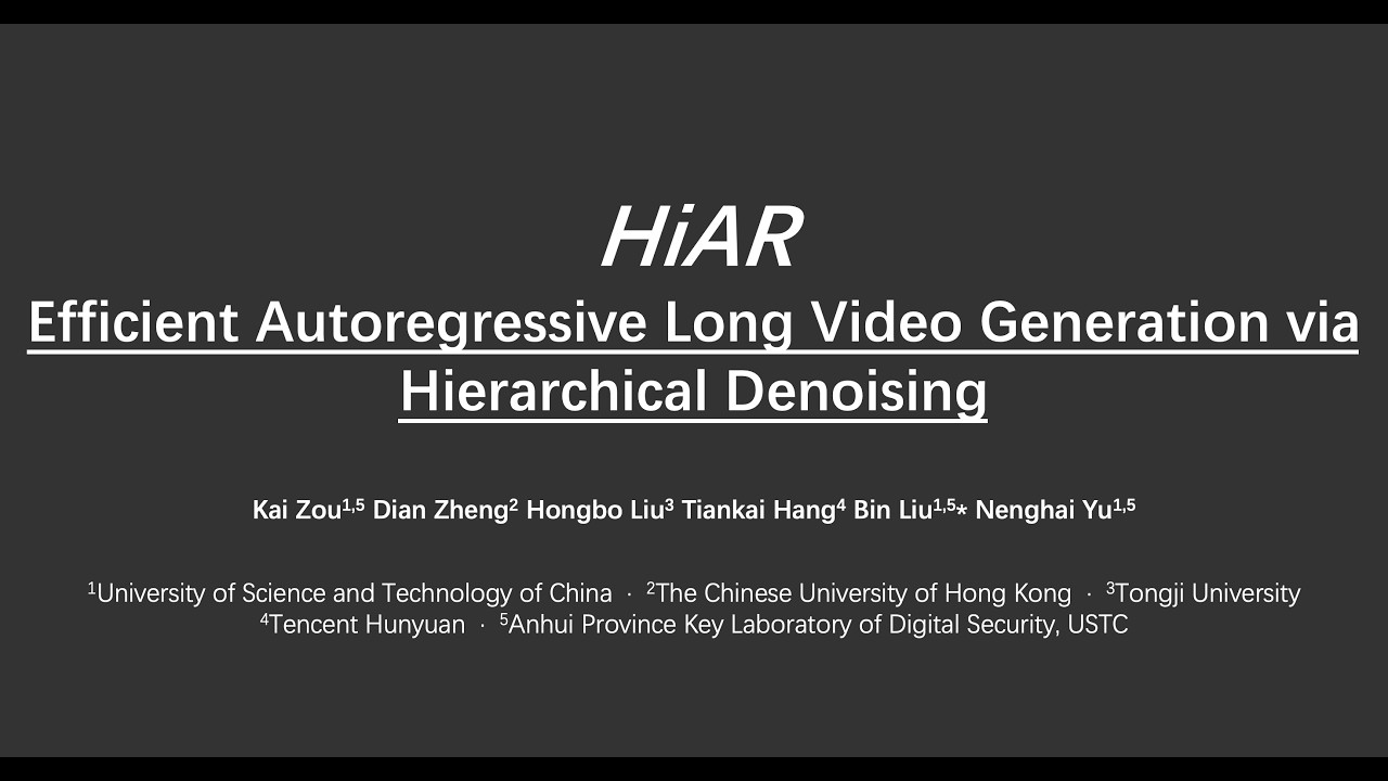 HiAR: Efficient Autoregressive Long Video Generation via Hierarchical Denoising