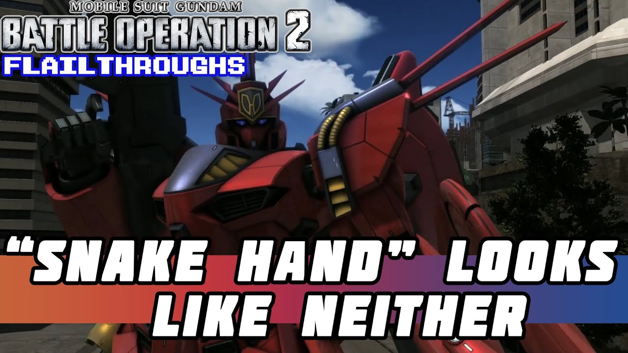 Gundam Battle Operation 2: Vigna Ghina II Has Weapon Named For Snake Anatomy That Doesn't Exist