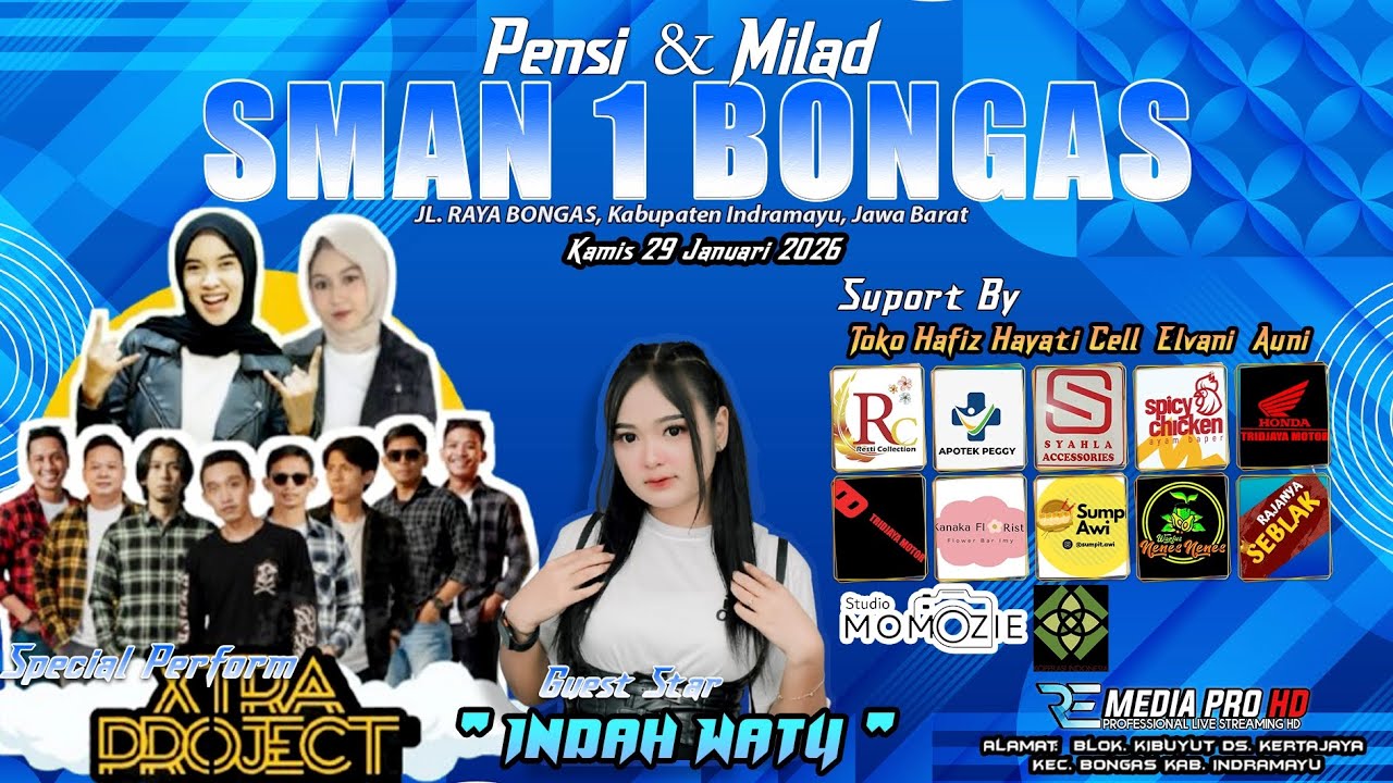 LIVE MILAD & PENSI SMAN 1 BONGAS || ANIVERSARY KE 16 Th || 29 JANUARI 2026