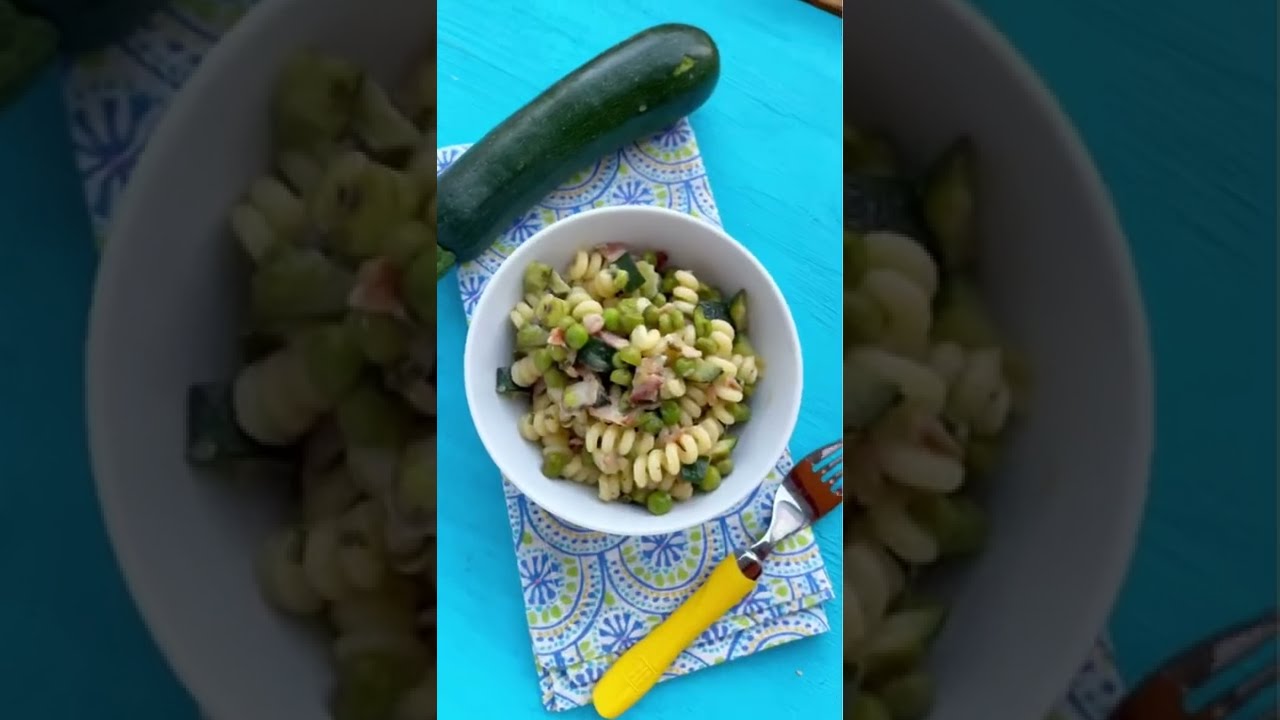 Zucchini Sweet Peas Pancetta Pasta Recipe