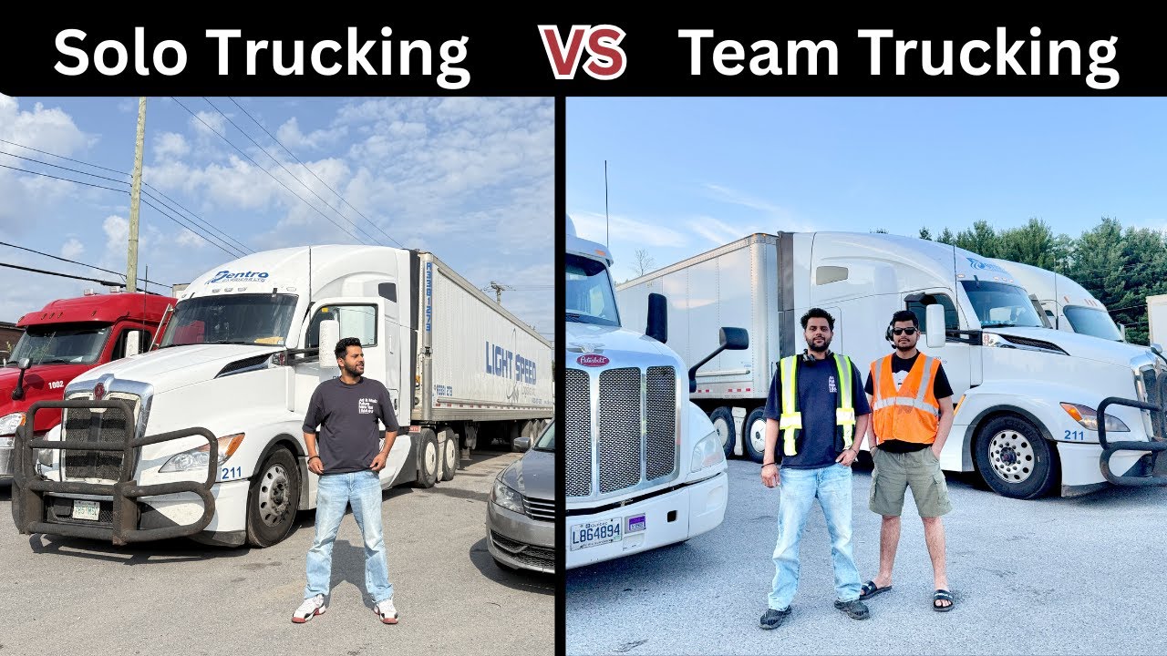 Solo ਟਰੱਕ ਚਲਾਉਂਦਾ ਵਧਿਆ ਜਾ Team ਚ ਚਲਾਉਣਾ ਵਧਿਆ 🇨🇦 || Trucking in Canada