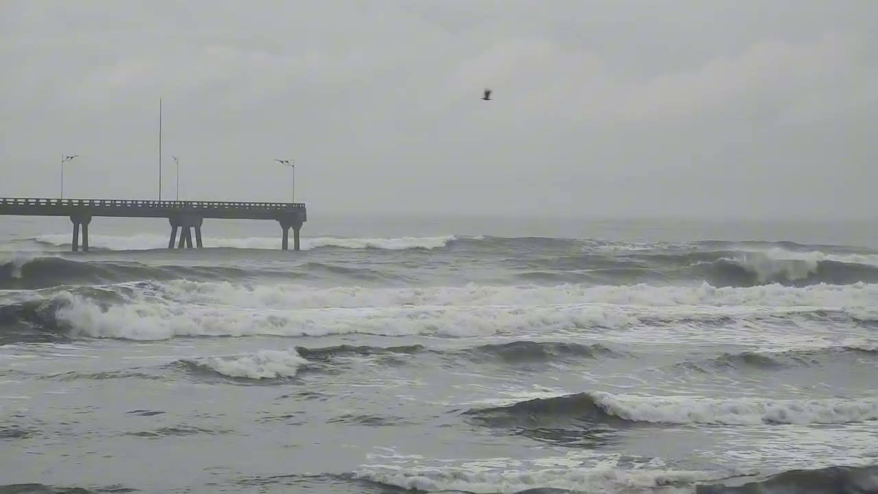 Condições das ondas Pier Mongaguá. 24/02/2026