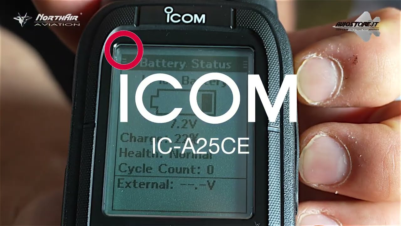 📡 ICOM IC-A25CE Nav/Com Radio Radio Portatile Aeronautica