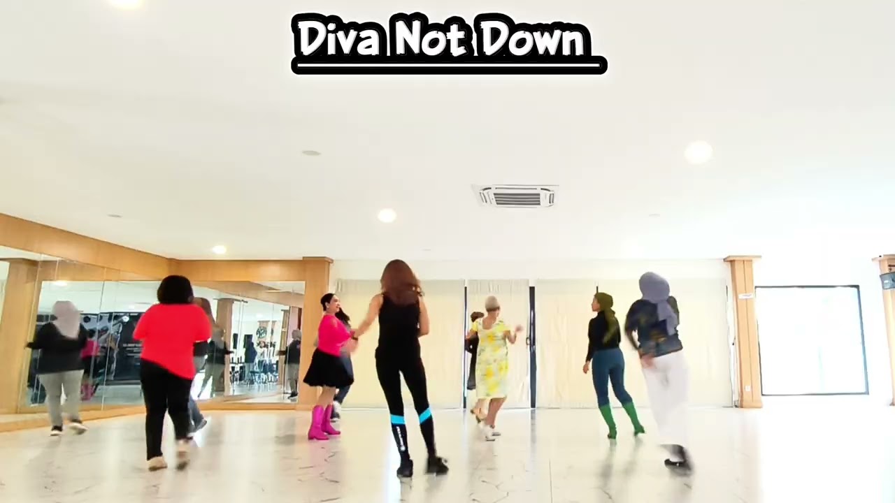 Diva Not Down - Linedance// Choreographer : Michael Lynn (UK)// Phrased Advanced 