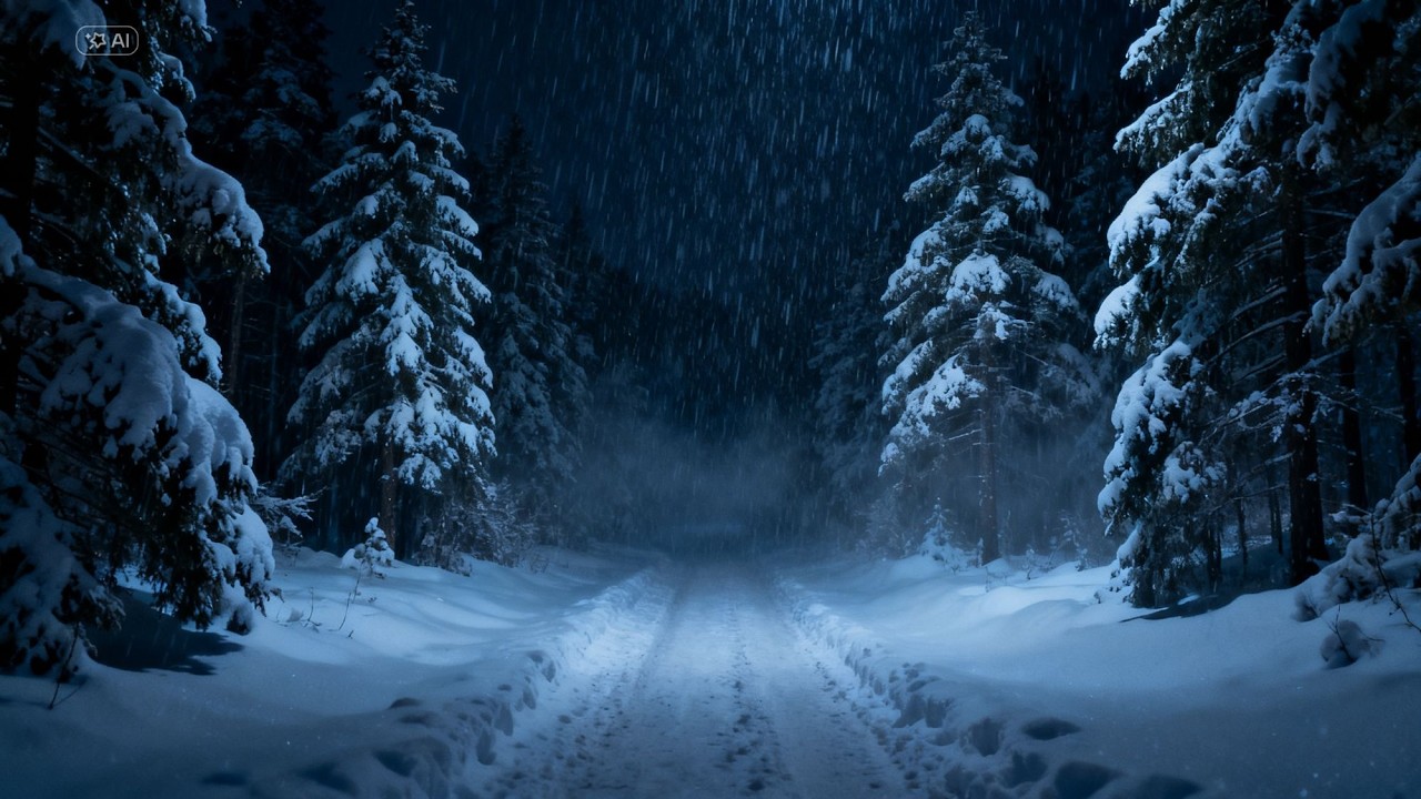 10 Hours Blizzard Wind & Snow Sounds | Sleep Relax