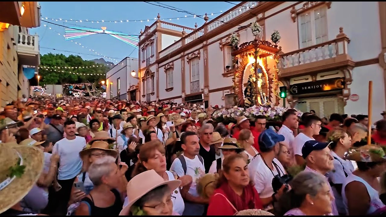 Salida de la Bajada del Socorro 2023, la romería más antigua de Canarias. Güímar, 7 septiembre