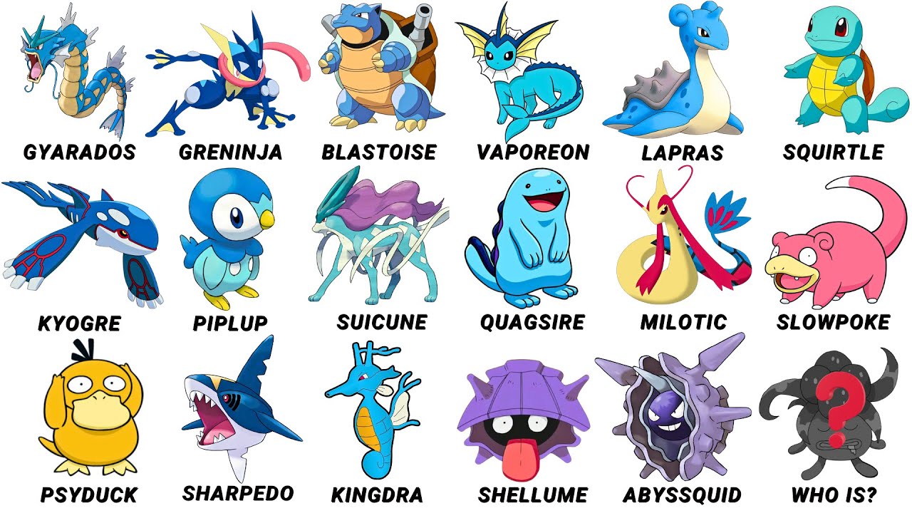 Top 17 Water Pokémon Explained in 11 Minutes