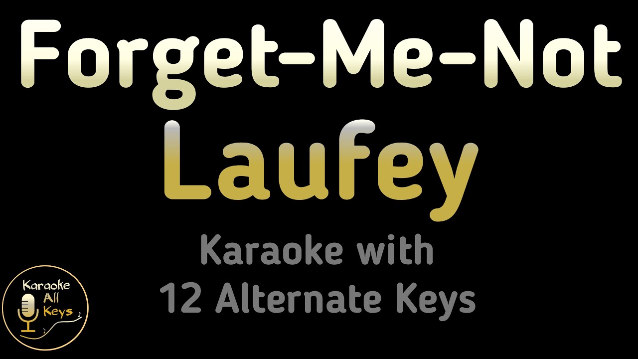 Laufey - Forget-Me-Not Karaoke Instrumental Lower Higher Male & Original Key