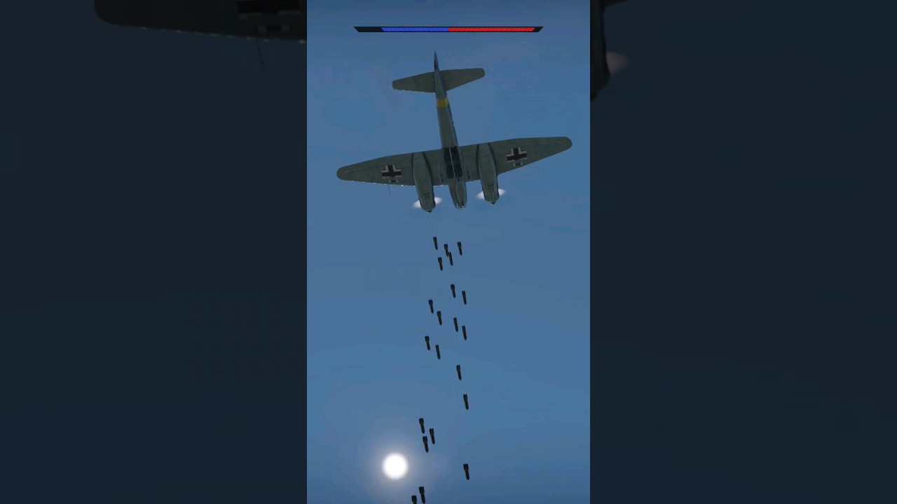 Ju 88 A-4 bombing run / SC500K (500 kg) - #warthunder #realistic #bombing