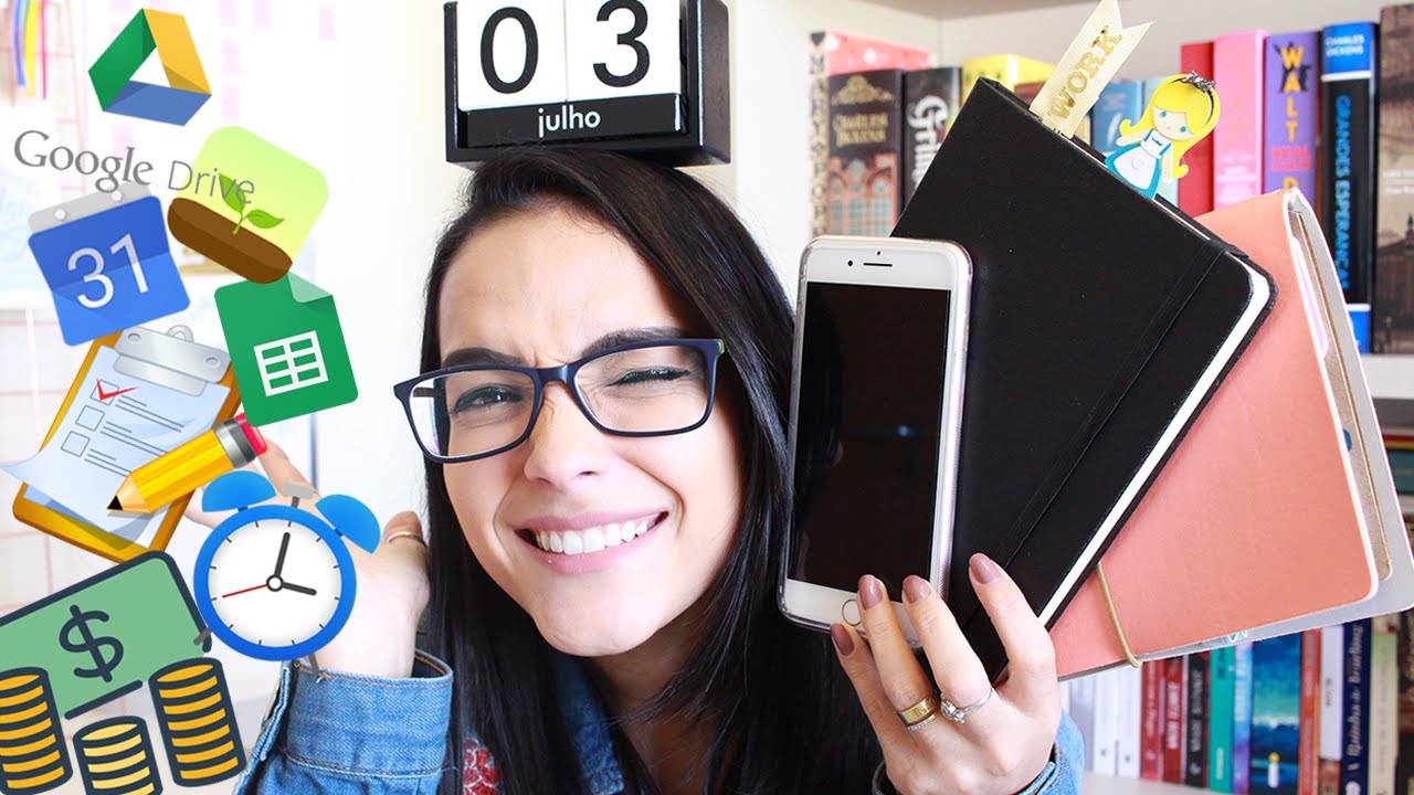 COMO ORGANIZO A VIDA (Apps, Bullet Journal, Planner, Planilha, etc) | Nuvem Literária