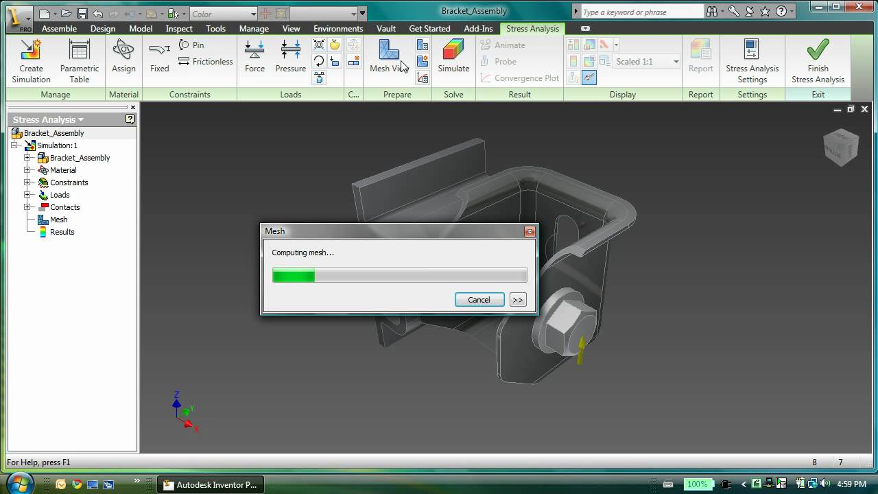 Inventor Assembly FEA