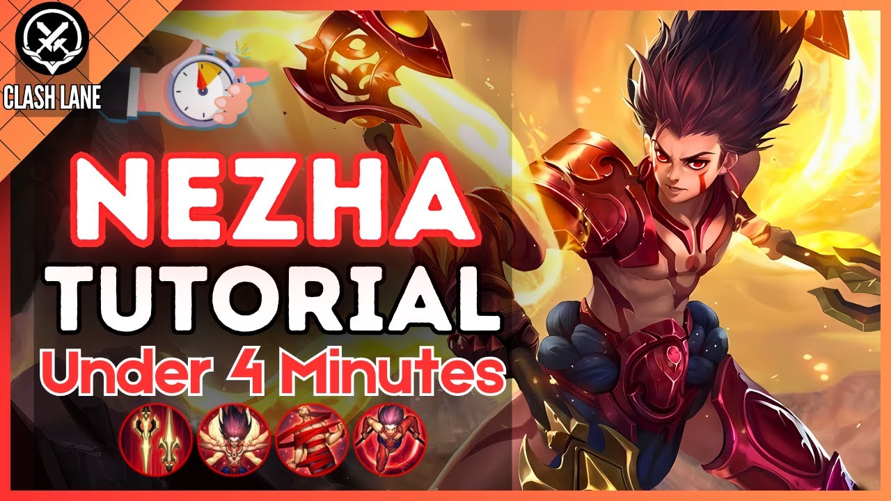 4-Minute Nezha Tutorial in Clash Lane || (HoK S8) 2025