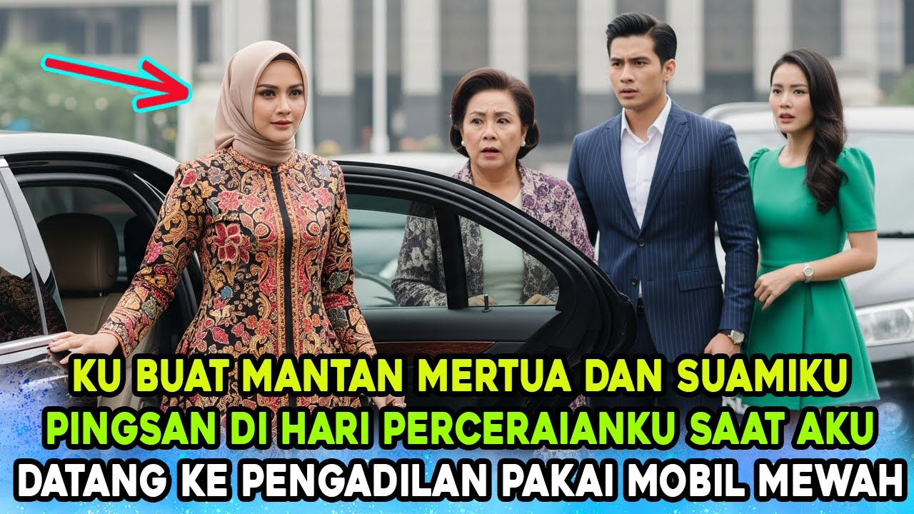 KU BUAT MERTUA SYOK SAAT KU HADIRI SIDANG PERCERAIAN PAKAI MOBIL MEWAH #novelromantis #drama