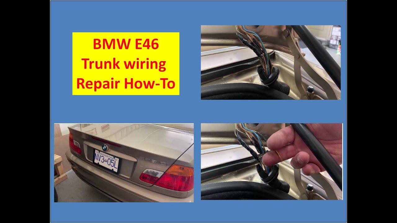 BMW E46 Trunk Wiring Fix How-To
