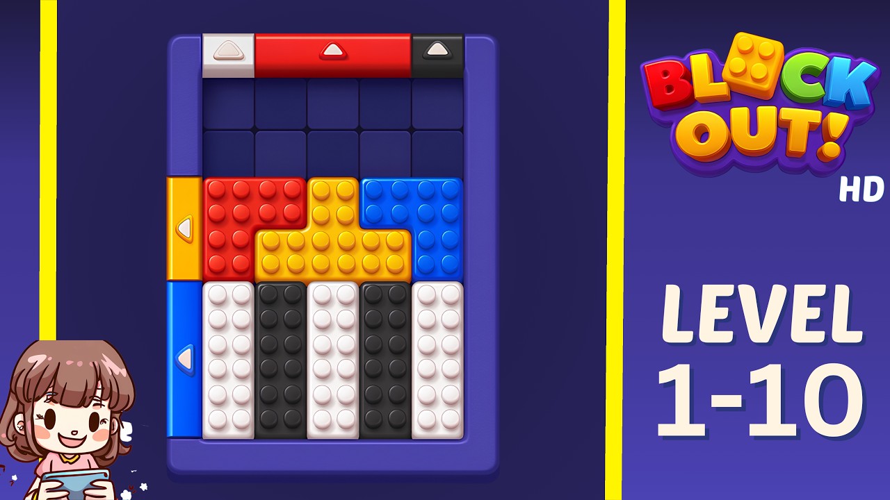Block Out Level 1-10 Solution Walkthrough