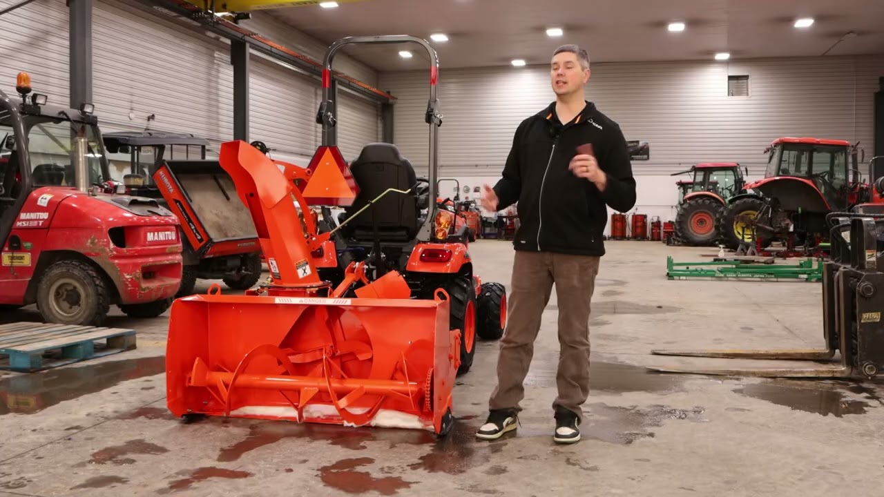 Задний снегоуборщик Kubota K51-20-06 | Полный обзор и демонстрация (на модели BX2680)