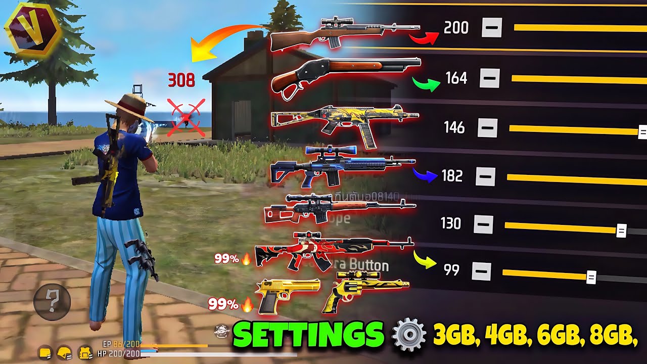 Free Fire Auto Headshot Trick 2025 Sensitivity | Настройка чувствительности при выстреле в голову...
