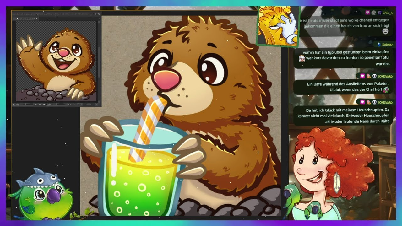 ✏️ Just Arting | Maulwurf-Emotes