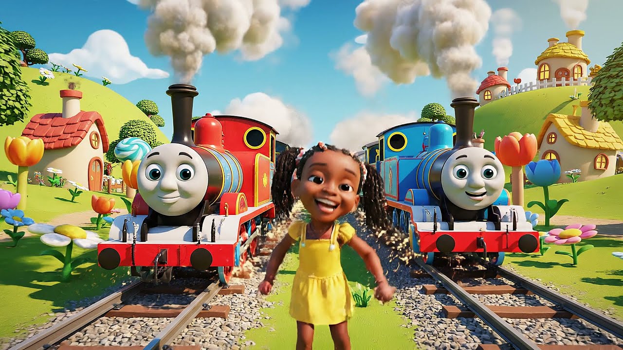 Six Little Trains Click Click Click | Nursery Rhymes for Kids & Baby Songs