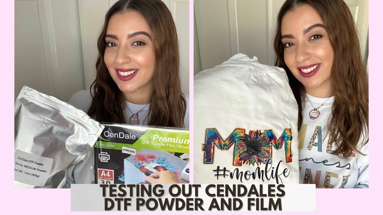 Testing out CenDale DTF powder and film| product review~DTF to sublimation hack~Crafting business