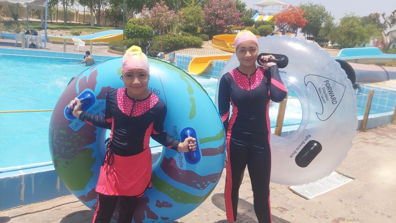 يا خالى يا عوض ودونى اكوا بارك🏄‍♀️🌊مع جودى وجيداء احلى جنان🏄‍♀️🏄🚣‍♀️