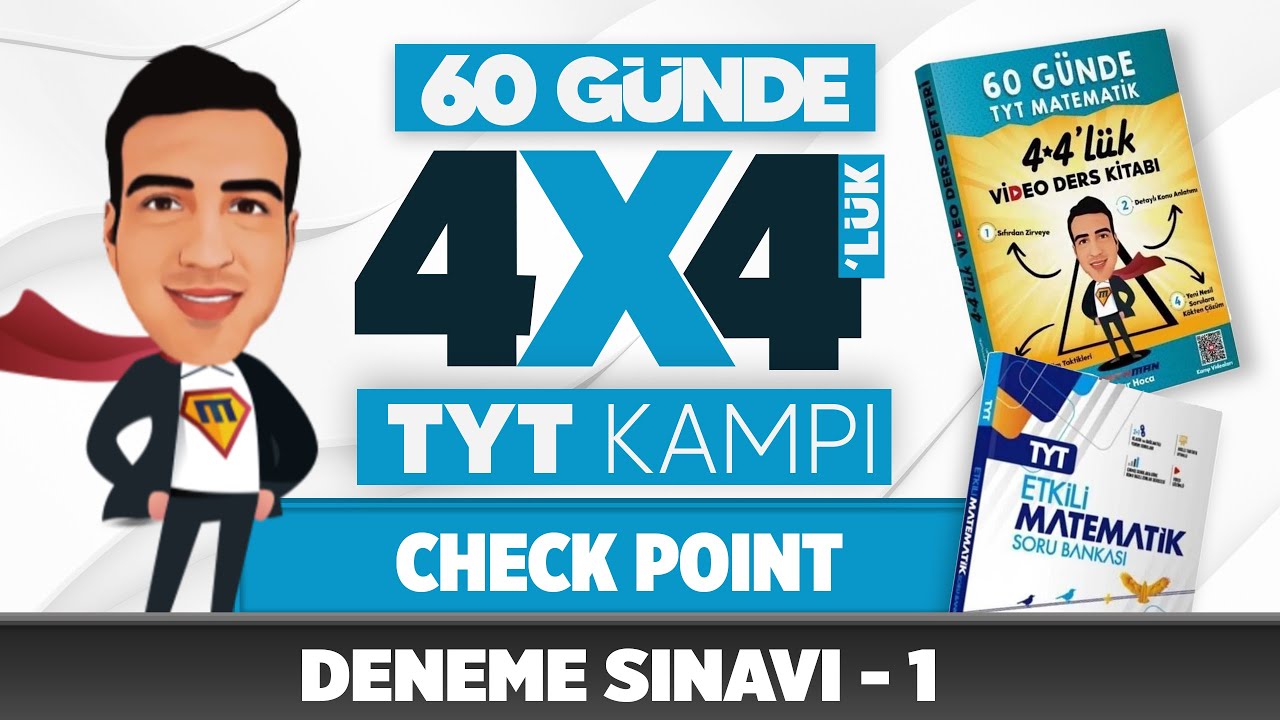 Check Point Denemesi - 1 I 4*4'lük TYT Matematik Kampı I #yks2025